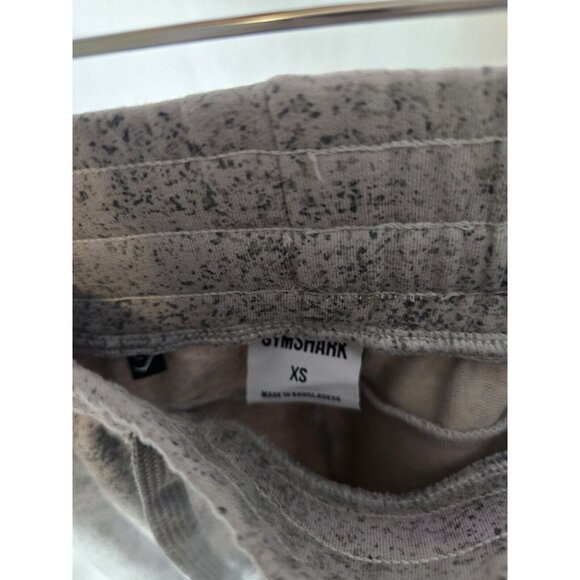 Gymshark Chalk Joggers Women's Gray White Paint Splatter Cut Out Knees Zip- XS - Picture 8 of 12